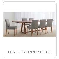 COS-SUNNY DINING SET (1+8)